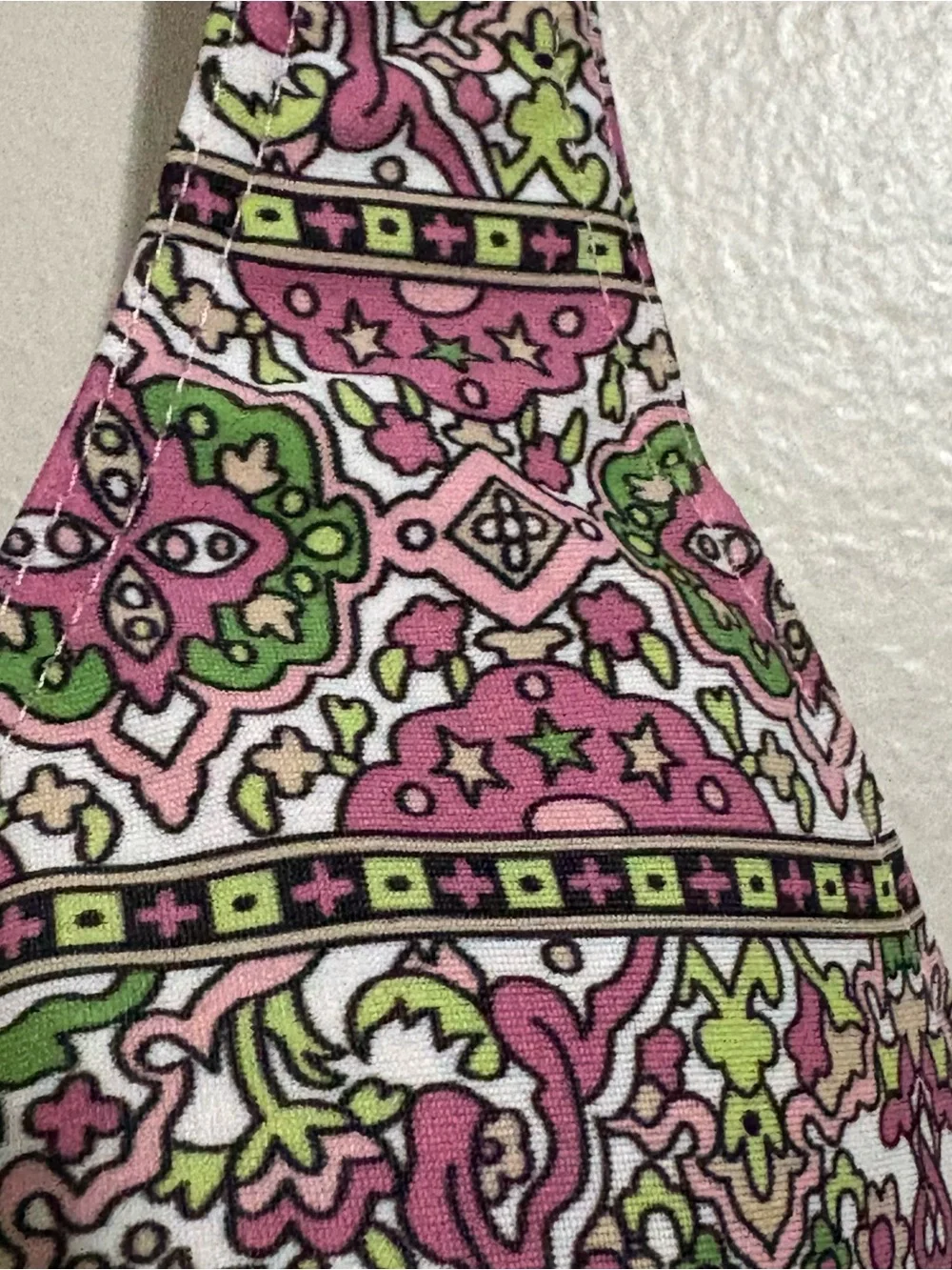 Alba Rosa Pink Floral Halter Bikini Top S